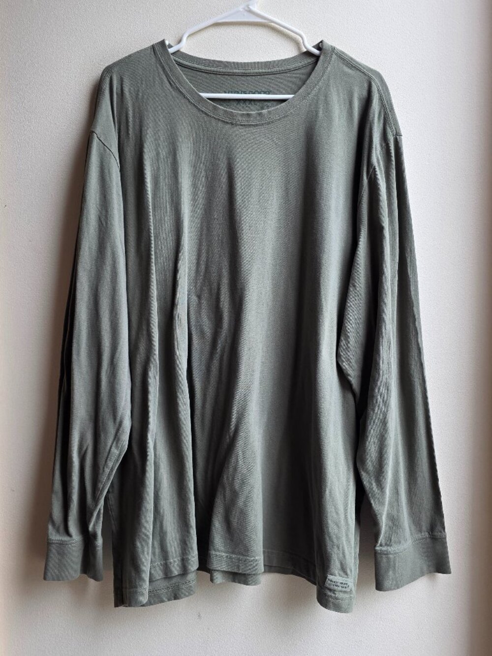 LIfe Is Good Green Crew Neck Long Sleeve Jersey Big & Tall Size XXXL